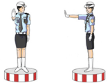 交通警察手势信号图解