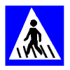 这个标志的含义是警告车辆驾驶人前方是人行横道。